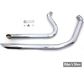 - ECHAPPEMENT  Wyatt Gatling  - SOFTAIL 86/06 - Wyatt Gatling Exhaust Drag Pipe Set Side Slash Shorty - CHROME 