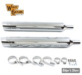 SILENCIEUX - TOURING 95/16 - V-TWIN - DIAMETRE : 4" - BILLET - LONGUEUR : 31" 1/2 - CHROME