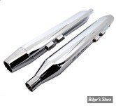 SILENCIEUX - TOURING 95/16 - V-TWIN - DIAMETRE : 4" - TAPERED LONG - LONGUEUR : 33" 3/4 - CHROME / CHROME