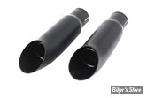 SILENCIEUX - TURN OUT - DIAMETRE EXTERNE : 47.60mm / LONGUEUR : 9" 1/4 - 1" 3/4 Mini Exhaust Tip Set - NOIR