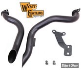 - ECHAPPEMENT SHOVELHEAD FL/FX  70/84 - Wyatt Gatling Down Drag Pipes - DIAMETRE : 2" - NOIR