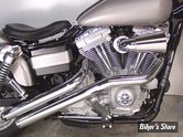 - ECHAPPEMENT WYATT GATLING - Sweeper drag exhaust pipe - V-TWIN - CHROME