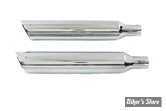 -  SILENCIEUX REPLICA - OEM 80104-99 - DYNA 1995/2005 - V-TWIN / WYATT GATLING - Side Slash Slip-On Muffler Set - 30-0861 - CHROME