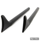 SILENCIEUX - FISHTAIL - DIAMETRE EXTERNE : 47.60MM / LONGUEUR : 36" - 1"3/4 - NOIR - LA PAIRE