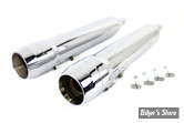 SILENCIEUX - V-TWIN / WYATT GATLING - TOURING 95/16 - DIAMETRE : 4.5" - Grenade Muffler Set - CHROME - 30-1618