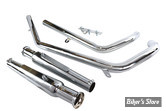 - ECHAPPEMENT - V-TWIN - SPORTSTER 57/85 - XL Upsweep Megaphone Kit Rigid - 30-1662 - CHROME