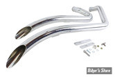 - ECHAPPEMENT  - V-TWIN / Wyatt Gatling  - SOFTAIL 07/17 - Wyatt Gatling Smooth Radius Pipe Set - 30-7944 - CHROME