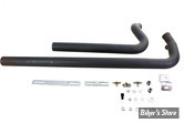 - ECHAPPEMENT  - V-TWIN / Wyatt Gatling  - SOFTAIL 07/17 - SHOTGUN - Exhaust Drag Pipe Set BLACK Shotgun Style - 30-8116 - NOIR