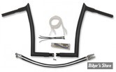 Kit de montage EZ Install GUIDON / CABLAGE - FAT BAGGERS INC - POINTED TOP 32MM / 1"1/4 - FLTR/X 15/20 / FLTRU/K 16/20 - HAUTEUR : 35.50 CM - NOIR