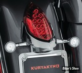 - SUPPORT DE PLAQUE POUR CLIGNOS CUSTOM - KURYAKYN - INDIAN - CHROME - 3128