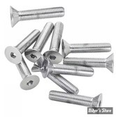 VIS TETE FRAISEE 1/4-28" X 31.75MM / 1 1/4" - ALLEN - CHROME - LE PAQUET DE 10 PIECES