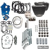 ECLATE G - PIECE N° 08D - KIT DE CONVERSION 107" EN 124" / 2025 CC - MILWAUKEE EIGHT 17UP - S&S - POWER PACKAGE - EAU / CHAINE - NOIR / POLI - CHROME - 310-1050B