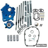 KIT DE DISTRIBUTION PAR CHAINE / REFROIDIS PAR HUILE - MILWAUKEE EIGHT 17UP - S&S - Chain Drive Cam Chest Kit Without Cam - TUBES : CHROME - 310-1263