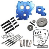 - DISTRIBUTION PAR PIGNONS - TWINCAM 07/17 - S&S - Gear Drive Cam Chest Kit Without Cam - TUBES : NOIR -  310-1268