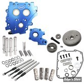 - DISTRIBUTION PAR PIGNONS - TWINCAM 07/17 - S&S - Gear Drive Cam Chest Kit Without Cam - TUBES : CHROME - 310-1269
