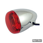 ECLATE K - PIECE N° 07 - CLIGNOTANT CHRIS PRODUCT - AMPOULE DOUBLE FILAMENT - CORPS : CHROME / CABOCHON : ROUGE - 8501R