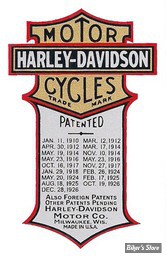 ECLATE A - PIECE N° 08 - DÉCALCOMANIE PATENT - MODELE 1926/1933 - OEM 62535-08 - LA PIECE