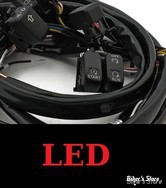 ECLATE L - PIECE N° 60 - INTERRUPTEURS DE GUIDON - TOURING 07/13 AVEC RADIO - MCS - NOIR - BACKLITE LED / ECLAIRAGE LED