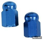 BOUCHONS DE VALVE TRIK TOPZ - HEX DOMED - BLEU