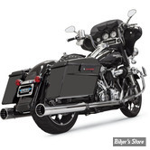 SILENCIEUX BASSANI - DNT STRAIGHT CAN - TOURING 95/16 - CHROME AVEC EMBOUT NOIR INTERIEUR USINE POLI