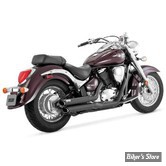 ECHAPPEMENT VANCE & HINES - TWIN SLASH STAGGERED - SUZUKI BOULEVARD & VL 800 INTRUDER 05/09 - NOIR