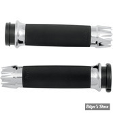 - POIGNEES AVON - CUSTOM - EXCALIBUR - CAOUTCHOUC PLAT - TIRAGE ELECTRONIQUE - CHROME