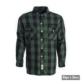 VESTE - WCC - DOMINATOR - RIDING FLANNEL SHIRT - VERT / NOIR