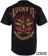 TEE-SHIRT - LUCKY 13 - AMPED - NOIR - TAILLE S