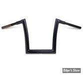 38MM INTÉGRAL - 1 1/2" - GUIDON TODDS CYCLE - 99UP - Strip Bar - HAUTEUR : 30.50 CM / 12" - NOIR BRILLANT