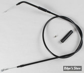 CABLE DE TIRAGE POUR BIGTWIN & SPORTSTER 96UP - LONGUEUR :101,50 CM - OEM 00000-00 - MOTION PRO - 31,50" + 10 - NOIR BLACKOUT  - 06-2398