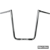 GUIDON LA CHOPPERS - PEAKS HANDLEBAR - 1 1/4 - HAUTEUR : 19 / 48.5CM - CHROME - LA-7360-19