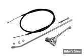 ECLATE H - PIECE N° 21 - KIT Câble de frein AVANT et kit de montage - FL 65/71 - OEM 000000 - LONGUEUR DE CABLE : 60" - V-TWIN - LEVIER POLI