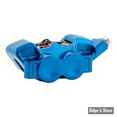 ETRIER RADIAL - ENTRE AXES : 100MM - ETRIER AVANT ARLEN NESS - 4-PISTONS - 100MM MONOBLOCK RADIAL BRAKE CALIPER - COTÉ : DROIT - BLEU - 320-010