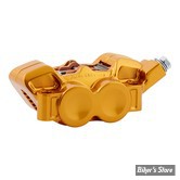 ETRIER RADIAL - ENTRE AXES : 100MM - ETRIER AVANT ARLEN NESS - 4-PISTONS - 100MM MONOBLOCK RADIAL BRAKE CALIPER - COTÉ : DROIT - OR - 320-011