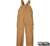 SALOPETTE - DICKIES - BIB OVERALL DUCK - MARRON CLAIR - TAILLE US 38/32