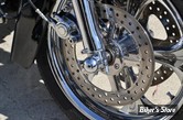 - CACHES AXE DE ROUE AVANT - L.A CHOPPERS - DOME - CHROME