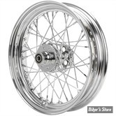 16 X 3.00 - ROUE ARRIÈRE 40 RAYONS - SPORTSTER 54/78 - OEM 00000-00 - CHROMÉE AVEC RAYONS CHROMÉS.