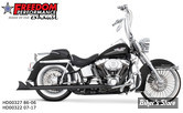 - ECHAPPEMENT FREEDOM PERFORMANCE TRUE DUAL - SHARKTAIL - 32" - SOFTAIL 07/17 - NOIR - HD00322