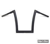 38MM INTÉGRAL - 1 1/2" - GUIDON TODDS CYCLE - 99UP - Strip Bar - HAUTEUR : 35.50 CM / 14" - NOIR MAT