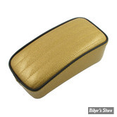 SELLE SOLO UNIVERSELLE - LARGEUR 230MM - LE PERA - SOLO - METALFLAKE - SOLID GOLD PLEATED - BIAIS NOIR : POUF