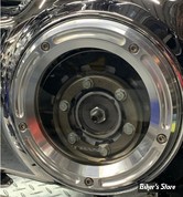 ECLATE I - PIECE N° 25 - COUVERCLE D EMBRAYAGE - OEM 25414-99 - SOFTAIL M8 2018 / TWINCAM 99/17 / TOURING 99/15 - TRASK - ASSAULT - CHROME - TM-0040CH 