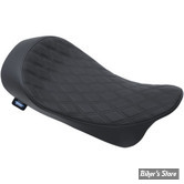  - SELLE SOLO - DRAG SPECIALTIES - LOW-PROFIL - Fixation EZ-ON - TOURING 08UP - DOUBLE DIAMOND / COUTURES : NOIR - NOIR - 0801-1152
