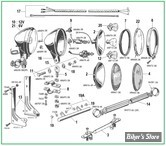  ECLATE K - PIECE N° 00 - ECLATE DES PIECES PHARE ADDITIONNELS  - BIGTWIN 1938/1957