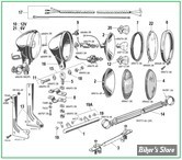   ECLATE DES PIECES PHARE ADDITIONNELS  - BIGTWIN 1938/1957