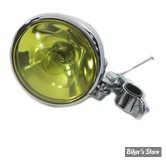 PHARE DE PASSING 12 VOLTS - OEM 11366-38 - 12V - CHROME - OPTIQUE JAUNE / LISSE