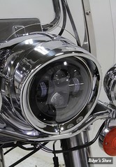 7 - CERCLAGE FRENCHÉ AVEC VISIERE - OEM 69733-05 - CHROME - V-TWIN