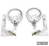 ECLATE K - PIECE N° 00 - KIT PHARES ADDITIONNELS - FL 60/84 - OEM 68605-70 - Pursuit Spotlamp Kit - CHROME - OPTIQUE : CLAIR