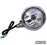 ECLATE K - PIECE N° 10 - PHARE 4 1/2" - OEM 68652-64 / B - 12V / H3 - V-TWIN - OPTIQUE CLAIR / LISSE - DIAMOND CUT