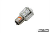 AMPOULE DE FEU ARRIERE / CLIGNOTANT - 12V - CULOT : BAY15D - OEM 1157 - LED ORANGE / BLANC - Double filament