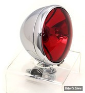 PHARE DE PASSING 12 VOLTS - OEM 11366-38 - 12V - CHROME - OPTIQUE ROUGE / LISSE